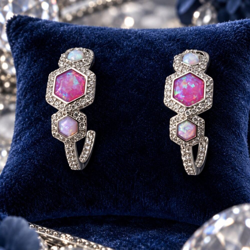 Bomb Party October Birthday Collection ER92882 "Golden Hour Hoops"